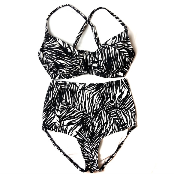 Athleta Palms Black High Waist Bikini bottom only - Picture 2 of 10